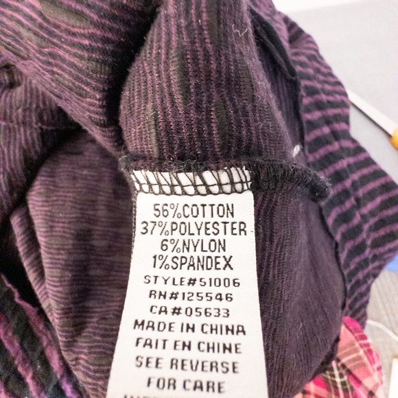 Habitat Womens Size Small Cardigan Blue Purple Stripe Round Neck Long Sleeve Top - Picture 8 of 10